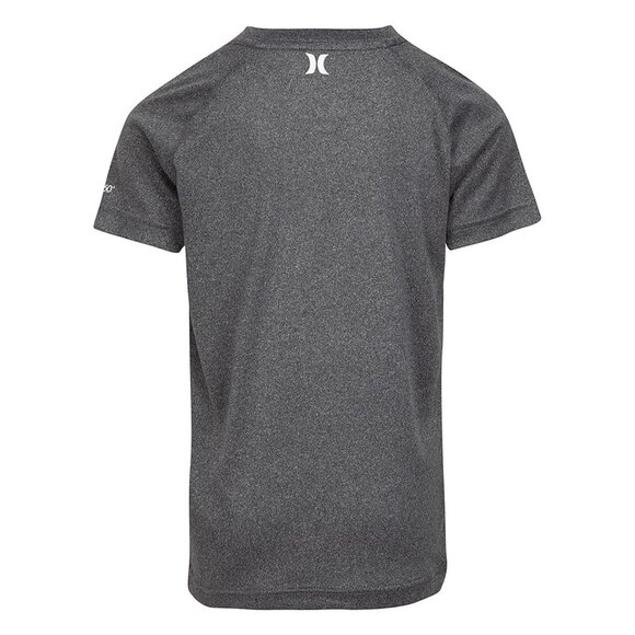 Hurley Boys' UPF 50+ Rash Guard Swim Shirt, Grey, New W/O Tag - Picture 3 of 6